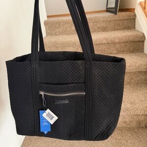 Vera Bradley Iconic Black Quilted Tote